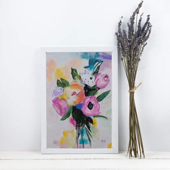 Original Painting Floral  Bloom - Picture 2 of 3